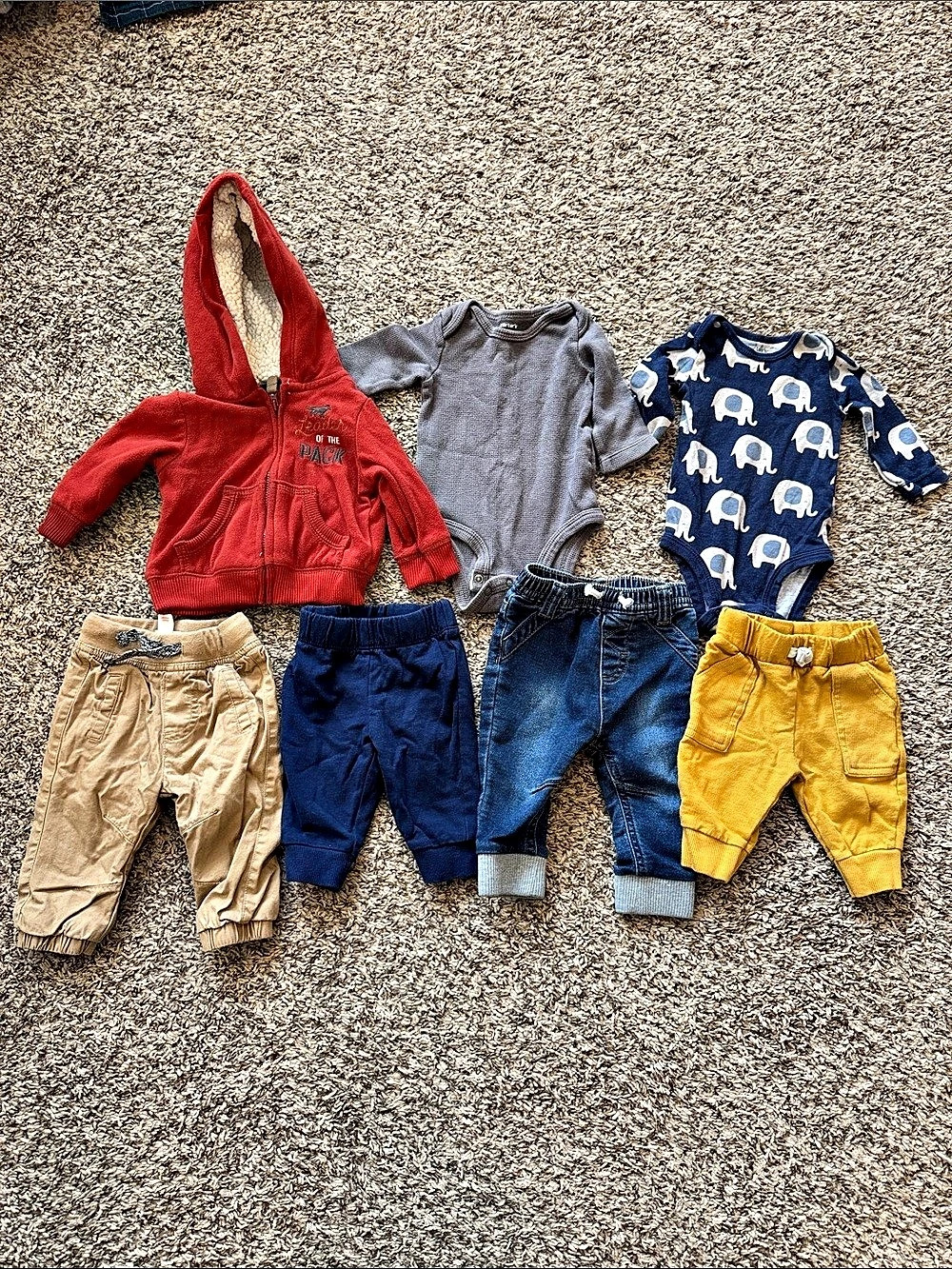 3m Boy Fall/winter Bundle, 0-3 month baby boy sets